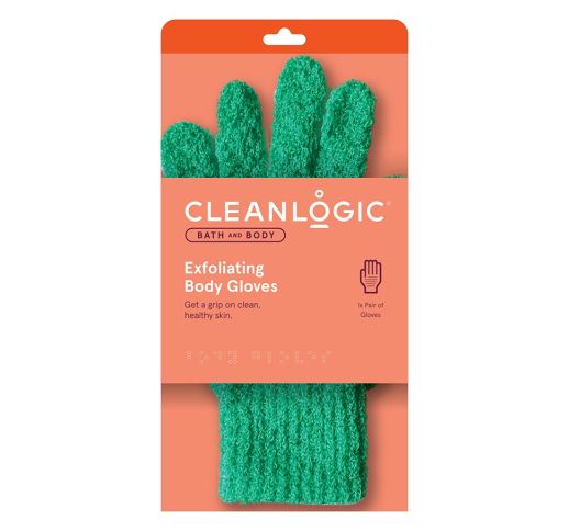 Cleanlogic Exfoliating Gloves kūnui pirštinės-kempinė