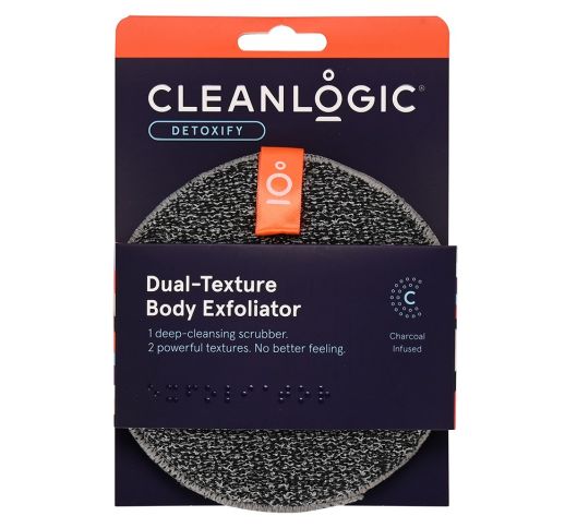 Cleanlogic Detoxify Dual -Texture  Exfoliator kūno kempinė