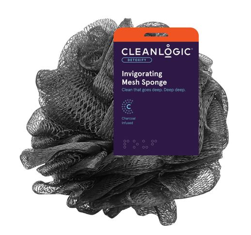 Cleanlogic Detoxify Invigorating Mesh Sponge kūno kempinė, 60 gr.