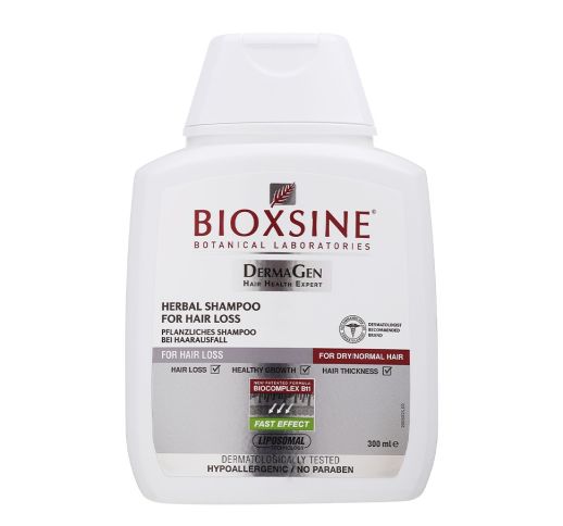 Bioxsine šampūnas nuo plaukų slinkimo normaliems/sausiems plaukams, 300 ml.