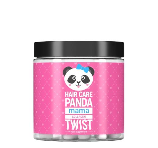 Hair Care Panda maisto papildas plaukams  Collagen Twist Mama , 30 kaps.