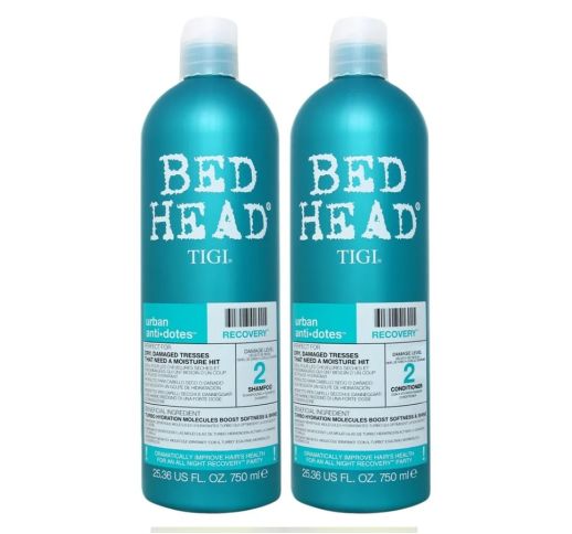 Rinkinys palukams TIGI Bed Head Recovery  šampūnas 750ml + kondicionierius 750 ml.