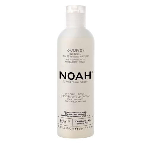 Noah 1.9. Anti-Yellow Shampoo Geltonus atspalvius neutralizuojantis šampūnas, 250ml