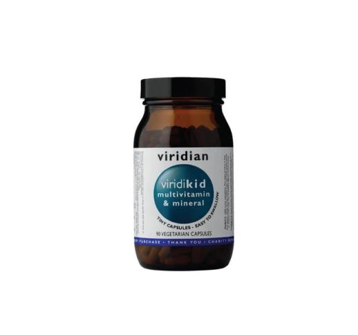 Viridian Maisto papildas ViridiKid Multivitamin & Mineral Mini, 90 kaps.
