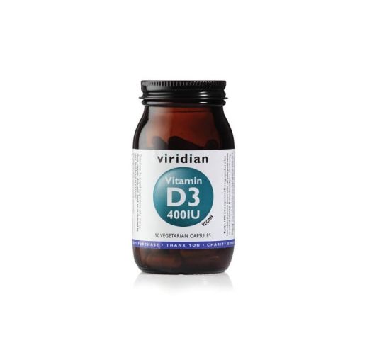 Viridian Maisto papildas Vitamin D3 400iu, 90 kaps.