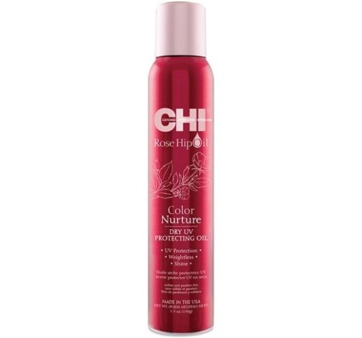CHI Rose Hip Oil sausas purškiamas aliejus plaukų apsaugai ir blizgesiui, 150 gr