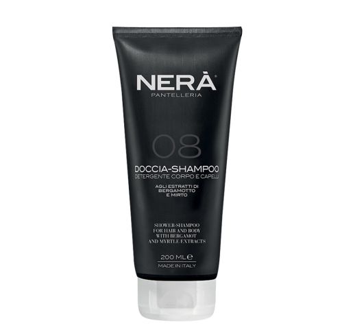 NERA 08 Shower-Shampoo With Bergamot & Myrtle Extracts Plaukų ir kūno prausiklis, 200ml