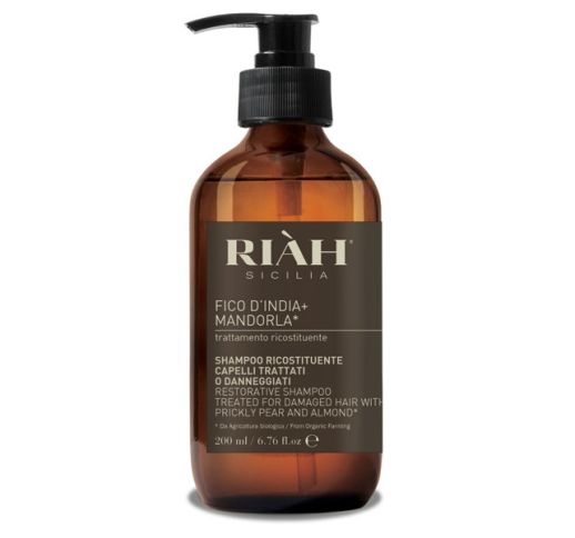 RIAH Restorative Shampoo  Atkuriamasis šampūnas su opuncijų ir migdolų aliejais, 200ml