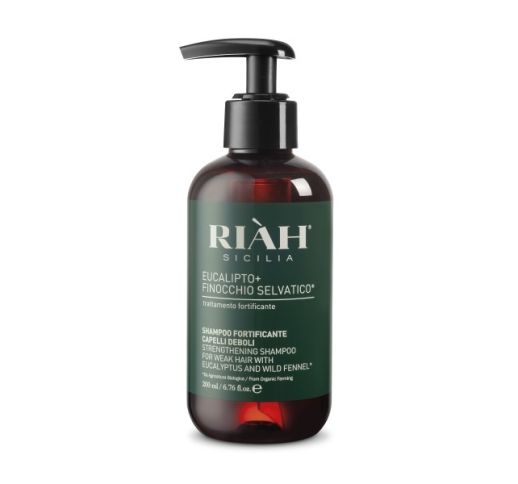 RIAH Strengthening Shampoo Eucalyptus&Wild Fennel Stiprinamasis šampūnas slenkantiems pl., 200ml