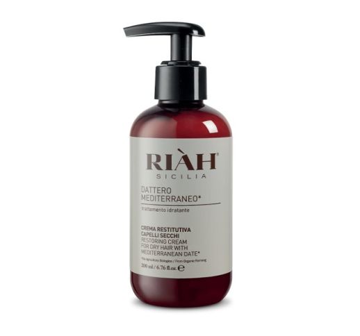 RIAH Restorative Cream With Mediterranean Date Atkuriamasis plaukų kremas-balzamas, 200ml