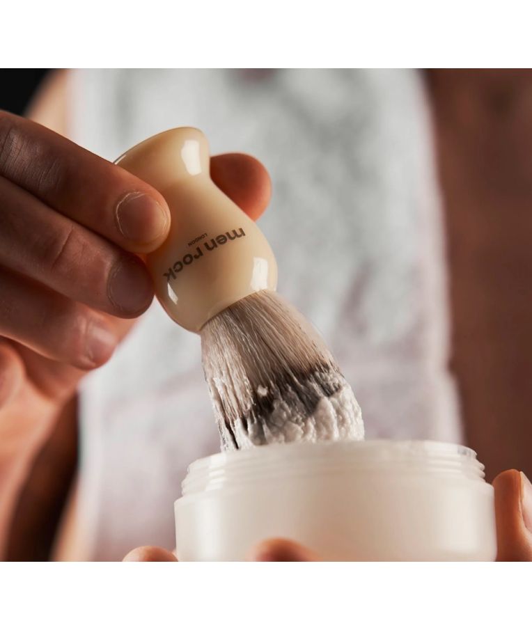Men Rock Sandalwood Shave Cream Saltalmedžio aromato skutimosi kremas, 100ml 4