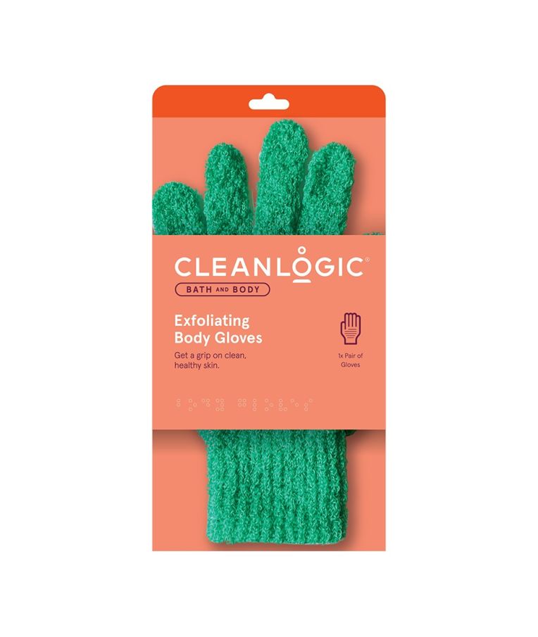 Cleanlogic Exfoliating Gloves kūnui pirštinės-kempinė