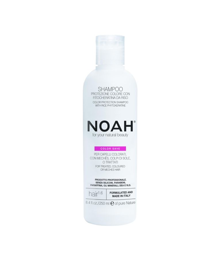 Noah 1.6. Color Protection Shampoo With Fitokeratine From Rice, Šampūnas dažytiems plaukams