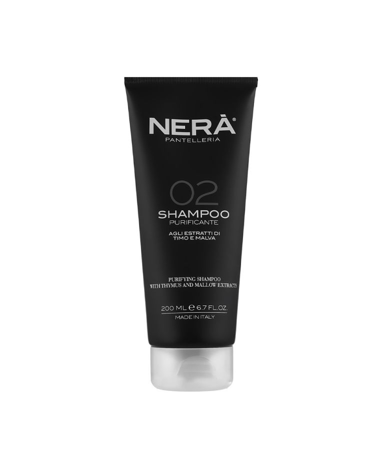 NERA 02 Purifying Shampoo With Thymus & Mallow Extracts Valomasis šampūnas, 200 ml