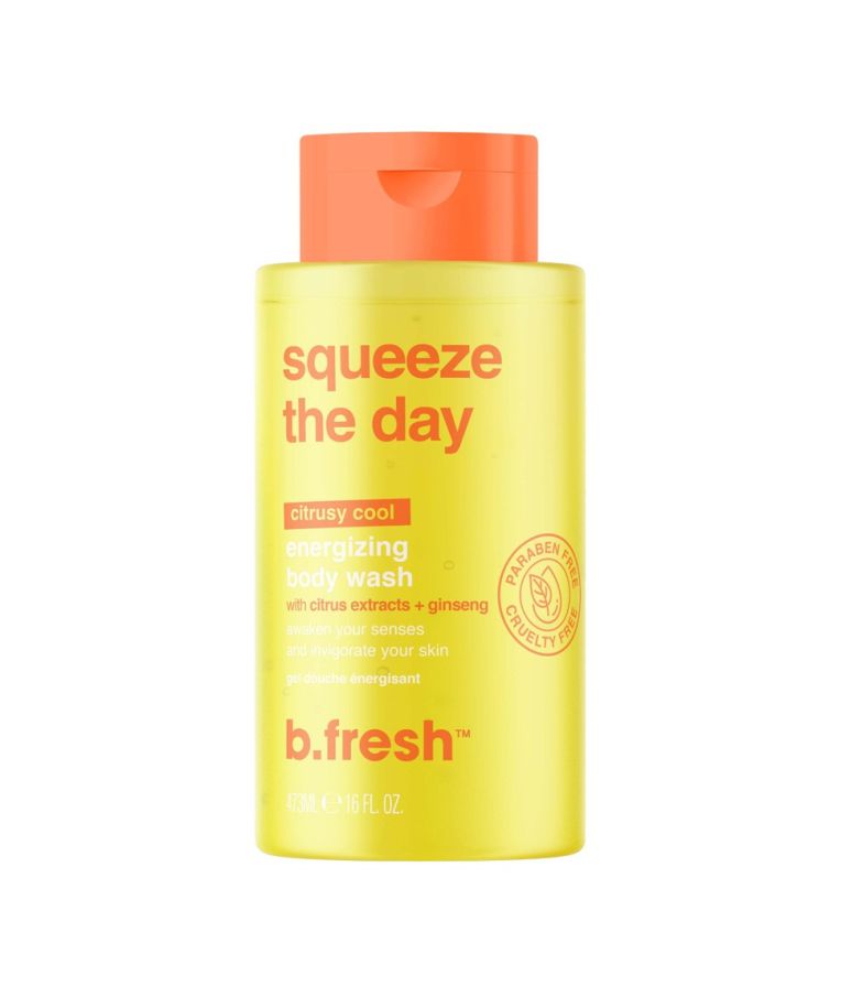 B.fresh Squeeze The Day Body Wash Energizuojantis kūno prausiklis su citrusų ekstraktu, 473ml
