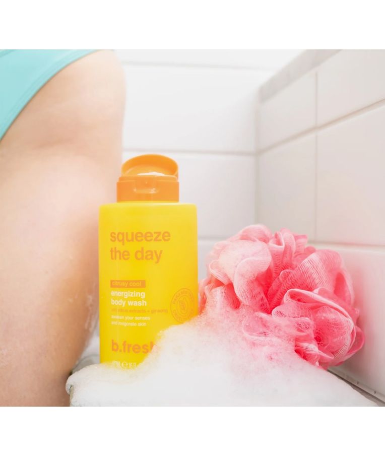 B.fresh Squeeze The Day Body Wash Energizuojantis kūno prausiklis su citrusų ekstraktu, 473ml 3