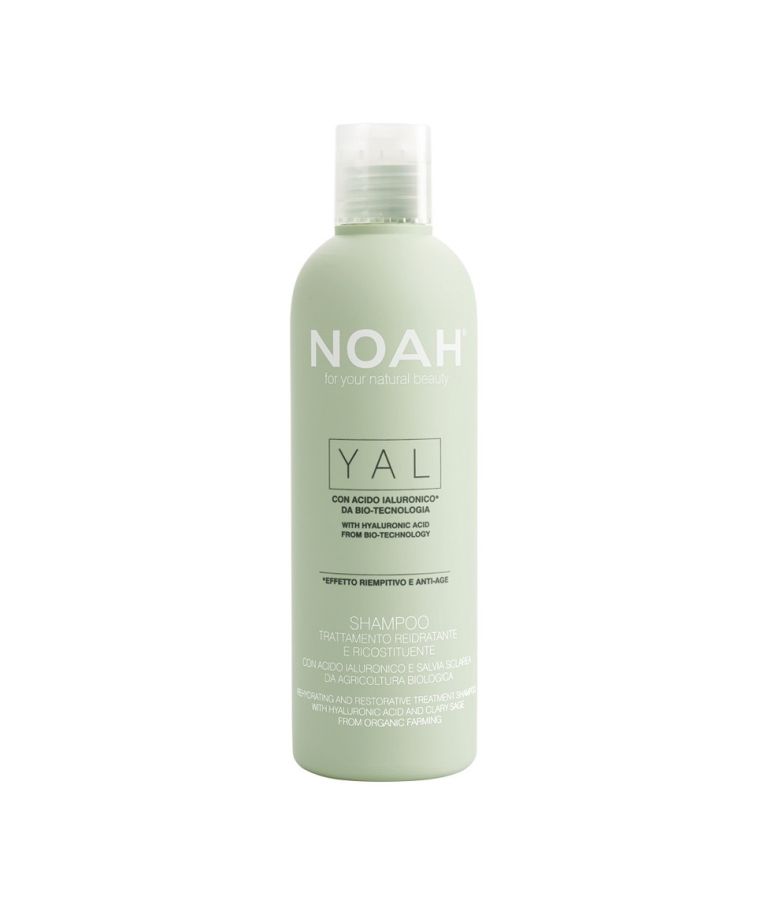 Noah YAL Atkuriamasis drėkinantis šampūnas su hialurono rūgštimi ir šalaviju, 250 ml
