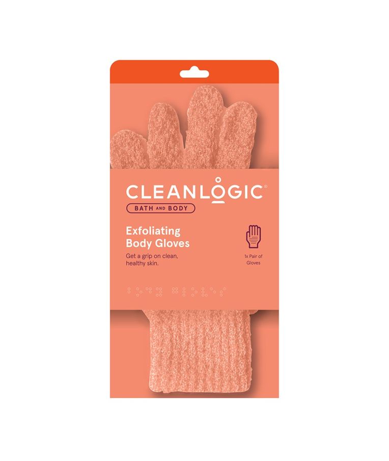 Cleanlogic Exfoliating Gloves kūnui pirštinės-kempinė 3