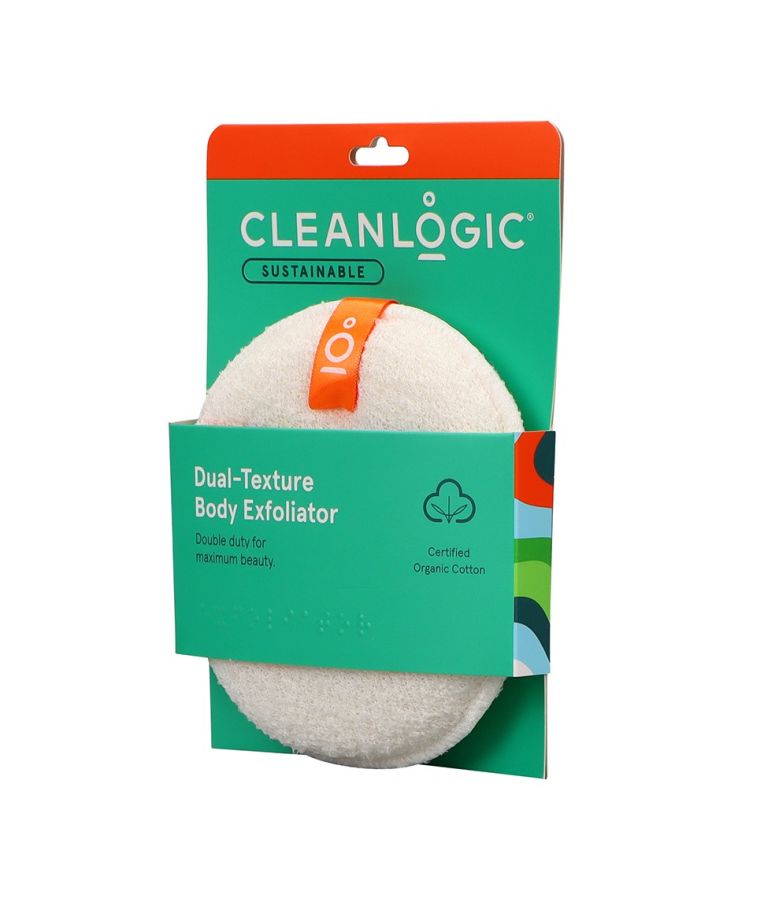 Cleanlogic Sustainable Dual-Texture  Scrubber kūno kempinė 2