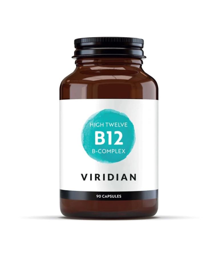 Viridian Maisto papildas HIGH TWELVE® Vitamin B-12, 90 kaps.