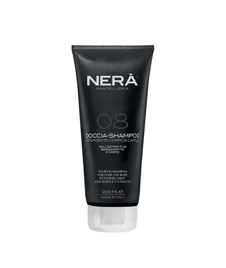 NERA 08 Shower-Shampoo With Bergamot & Myrtle Extracts Plaukų ir kūno prausiklis, 200ml