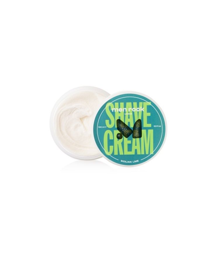 Men Rock Sicilian Lime Shave Cream Laimų aromato skutimosi kremas, 100ml 2