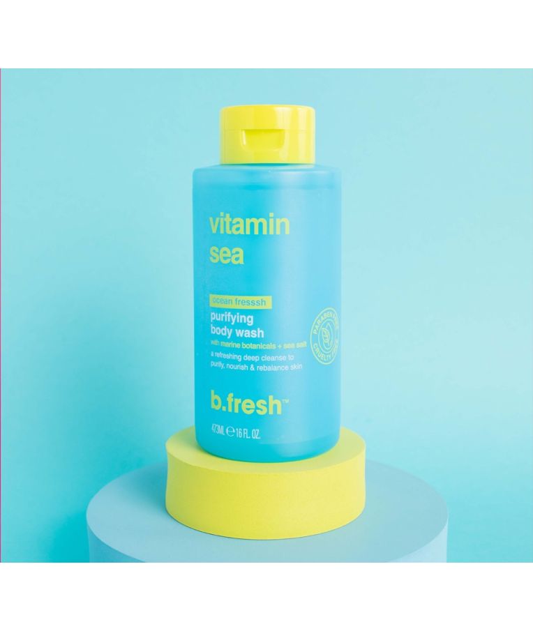 B.fresh Vitamin Sea Body Wash Kūno prausiklis su jūros druska, 473 ml 2
