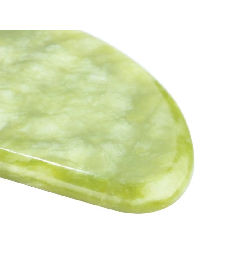 Amalfis žalio nefrito akmens veido masažuoklis Gua Sha 3
